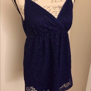 3/$25 🎈EXPRESS blue lace tank top